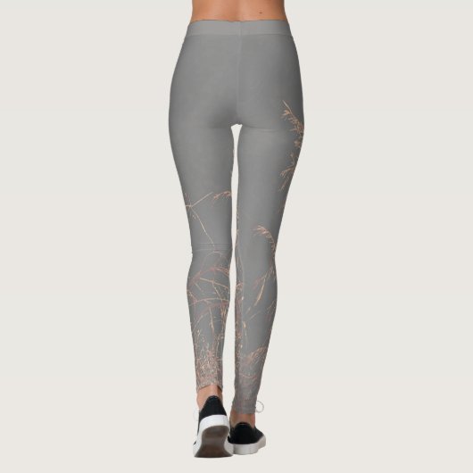 Leggings Charcoal Grey Golden Tree Brunch (Dos)