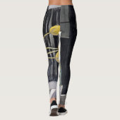 Leggings Charles Rennie Mackintosh - Tulipes Jaunes (Dos)