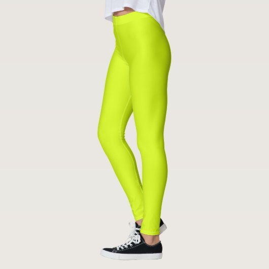 Leggings Chartreuse Jaune (couleur unie) (Gauche)