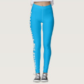 Leggings Chase Buts, pas Excusez bleu clair (Devant)