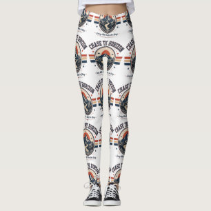 Leggings Chase The Horizon Trail Running Club T-shirt vinta