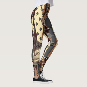 Leggings Chasse au canard Drapeau américain sauvagine Botto