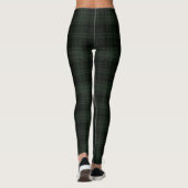 Leggings Chasseur vert, Cabine en rondins, Marais, Tartan;  (Dos)