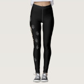 Leggings Chat Birman / Ragdoll écaille de tortue & empreint (Devant)