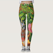 Leggings Chat Botaniste De Louis Wain (Devant)