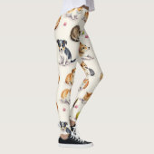 Leggings Chat & Chien Motif sans couture (Droite)