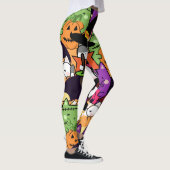 Leggings Chat coloré en motif costume halloween (Droite)