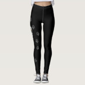 Leggings Chat de dessin animé mignon persan fumée et pattes (Devant)
