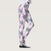 Leggings Chat de Tito de rose en pastel (Droite)