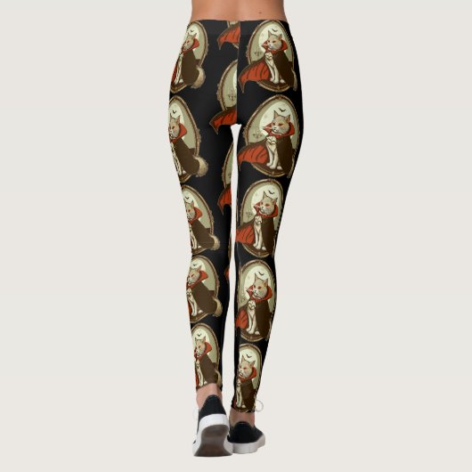 Leggings Chat d'Halloween, Comte Catula (Dos)