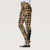Leggings Chat drôle Candy maïs motif Halloween amusant (Gauche)