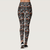 Leggings Chat éffrayant avec des crânes (Dos)