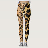 Leggings Chat Jungle personnalisé Imprimer Motif animal sau (Devant)
