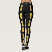 Leggings Chat Mignon avec la Chaleur des Moustaches Design (Dos)
