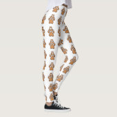 Leggings Chat mignon se cachant dans une empreinte de patte (Droite)