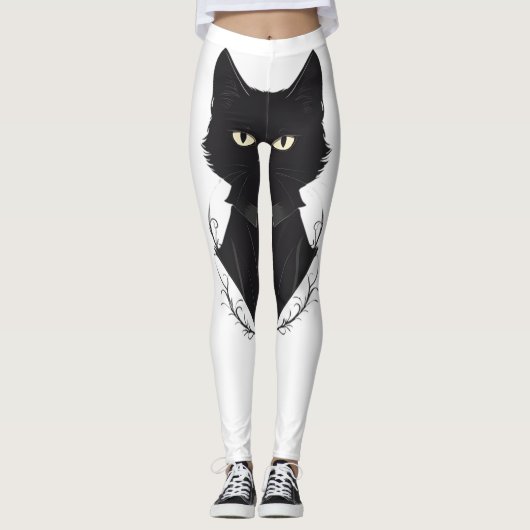 Leggings Chat noir enchanté de Salem (Devant)