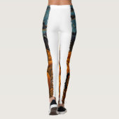 Leggings Chat noir Halloween Amoureux de les chats Starry N (Dos)