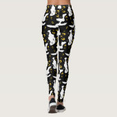 Leggings Chat noir mignon Halloween (Dos)