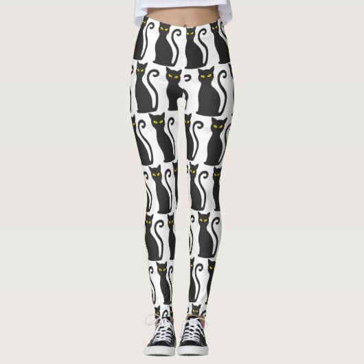 Leggings Chat noir mou (Devant)