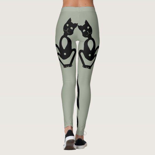 Leggings CHAT NOIR par Slipperywindow (Dos)