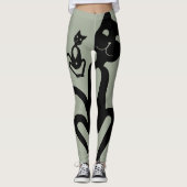 Leggings CHAT NOIR par Slipperywindow (Devant)