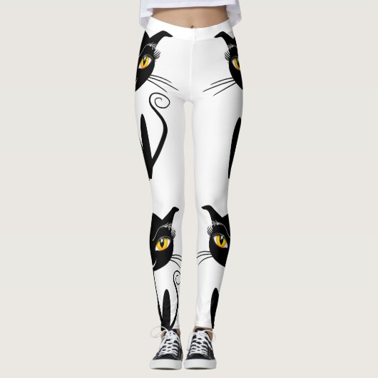 Leggings Chat noir Whimsical (Devant)