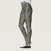 Leggings Chat rayé à pois tendance peau de tigre léopard (Gauche)