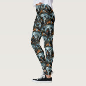 Leggings Chat Smoking Halloween Effrayant (Gauche)
