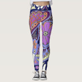 Leggings Chat Tatoué Crâne de Sucre (Devant)