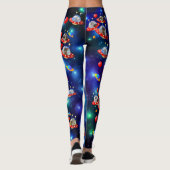 Leggings Chatons cosmiques en Alien vaisseau spatial OVNI S (Dos)