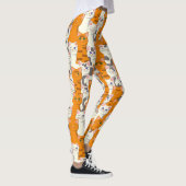 Leggings Chats blancs et gingembre motif yeux verts yeux bl (Droite)
