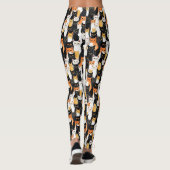 Leggings Chats blancs oranges noirs (Dos)