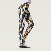Leggings Chats blancs oranges noirs (Droite)