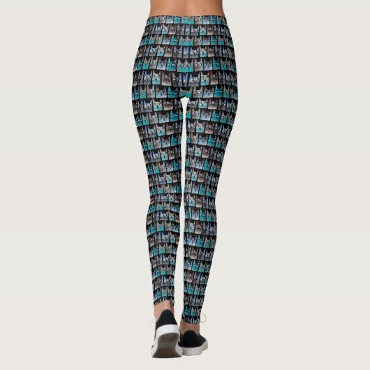 Leggings Chats bleus (Dos)