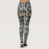 Leggings Chats Café et Couleurs (Dos)