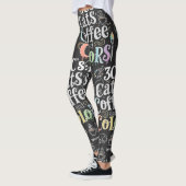 Leggings Chats Café et Couleurs (Gauche)
