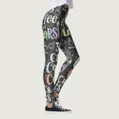 Leggings Chats Café et Couleurs (Droite)