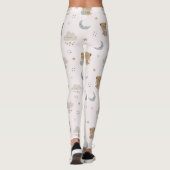Leggings Chats d'ange Kawaii & Nuages (2) (Dos)