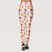 Leggings Chats de Kitty Whimsical, souris et poisson (Dos)