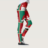 Leggings Chats De Noël Noir Et Blanc (Droite)