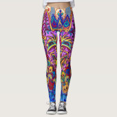 Leggings Chats décoratifs de Louis Wain (Devant)