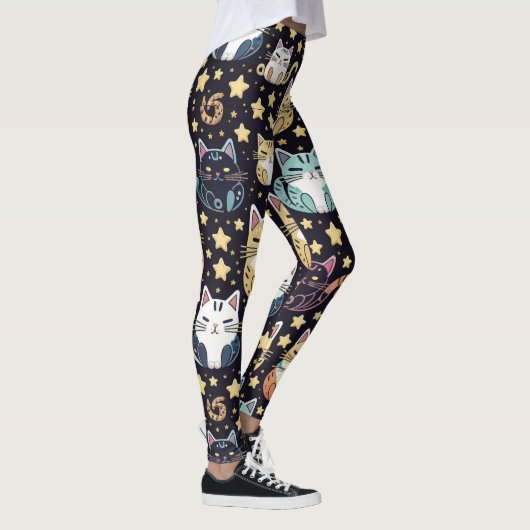 Leggings chats et étoiles (Droite)