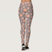Leggings Chats et guêtres de fleurs (Dos)