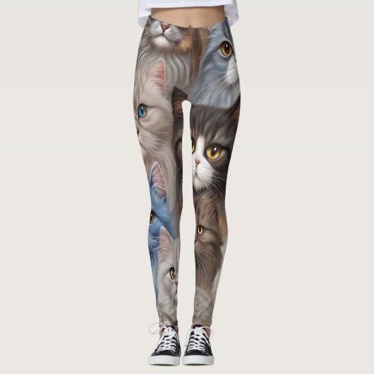 Leggings Chats mignons (Devant)