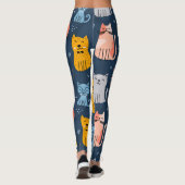 Leggings Chats mignons chats chats chatons Design sans cout (Dos)