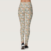Leggings Chats mignons portant des lunettes Motif (Dos)