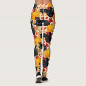 Leggings Chats noirs et citrouilles (Dos)