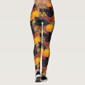 Leggings Chats noirs et citrouilles 2 (Dos)