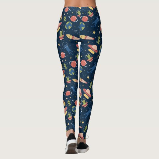 Leggings Chats spatiaux cool (Dos)