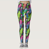 Leggings Chats stupides Colorful Haute Qualité Femmes (Devant)